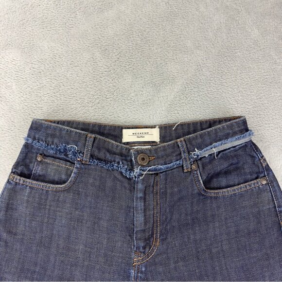 Weekend Max Mara Flared High Waist Women's Sz 29x29 Cotton Denim Jeans - Picture 9 of 14